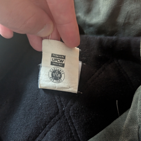 2000 Carhartt C46 Green Moss Barn Work Utility Outdoor Coat Jacket XL Mens - Picture 4 of 5